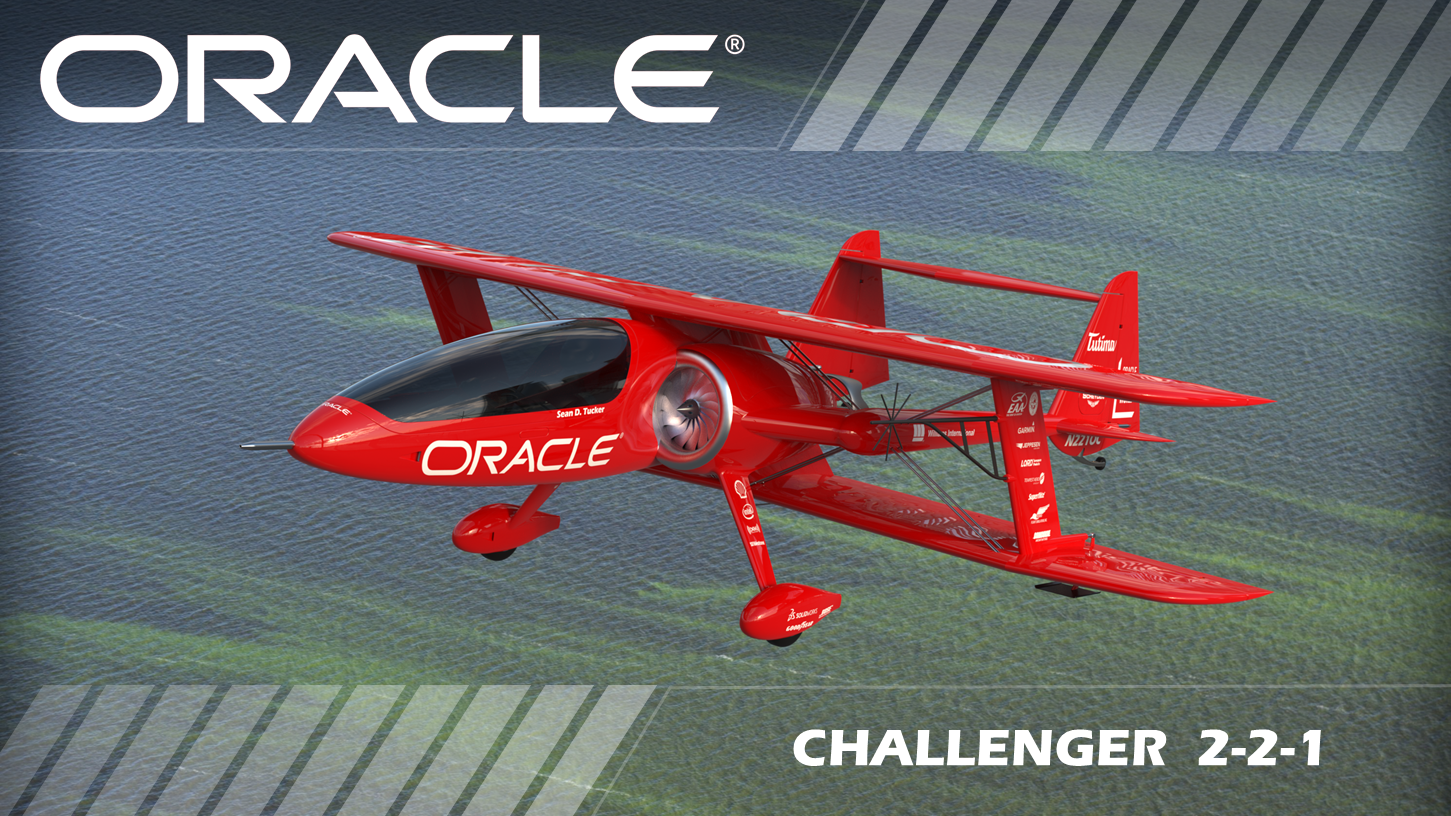 Oracle Challenger 2-2-1双翼飞机3D图纸 step格式